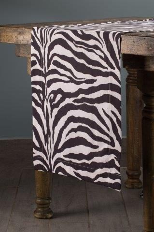 Specialty Zebra table runner